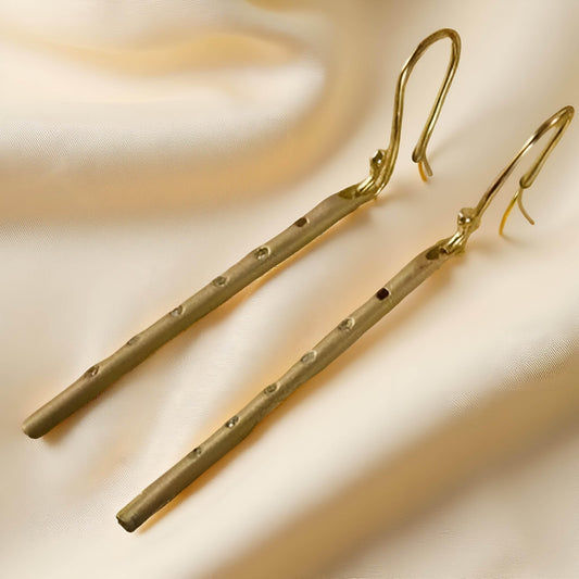 Gold Earring Flutes - Jewelslane