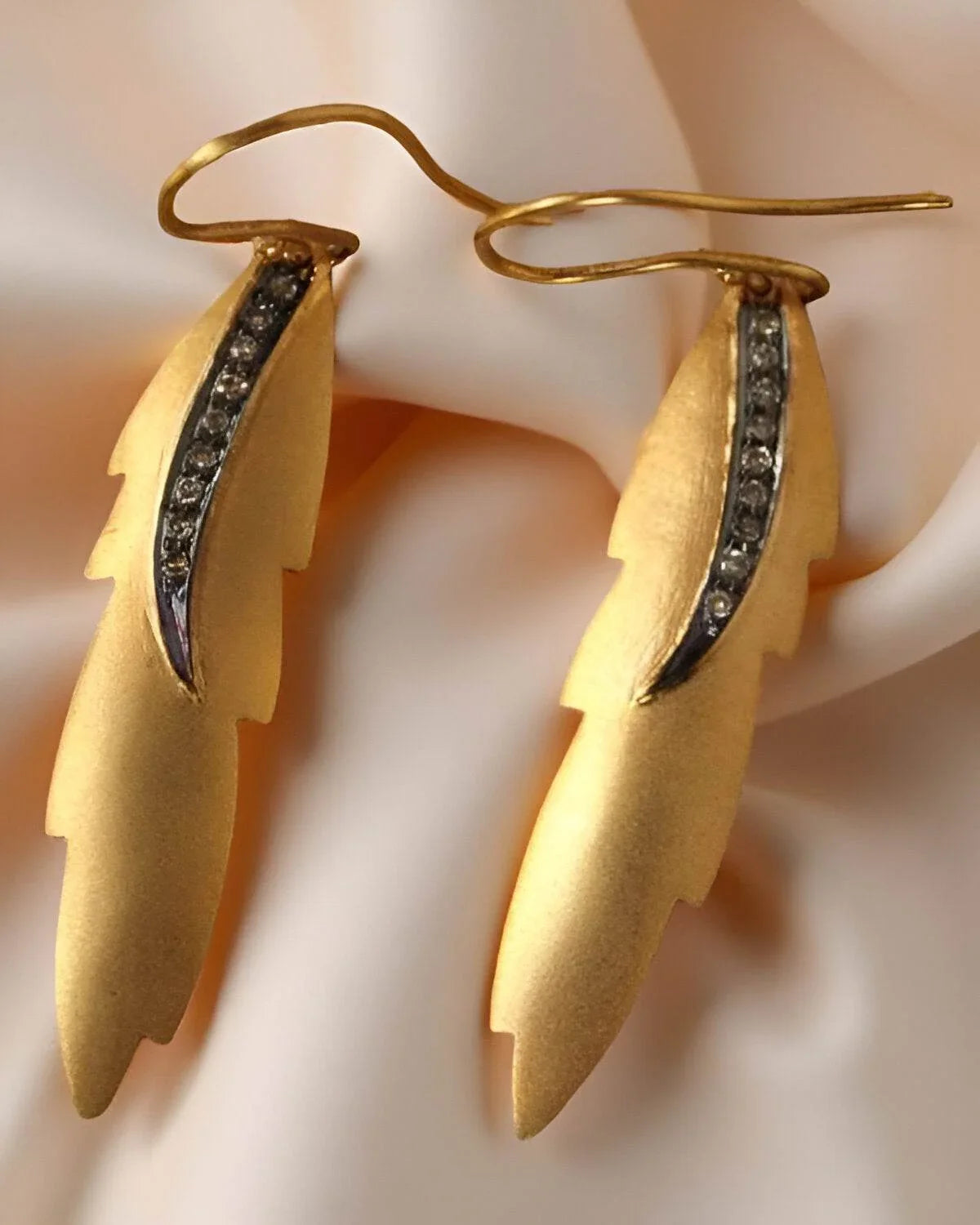 Gold Earrings with Diamonds - Jewelslane