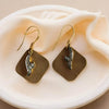Gold Earrings with Diamonds Hangers - Jewelslane