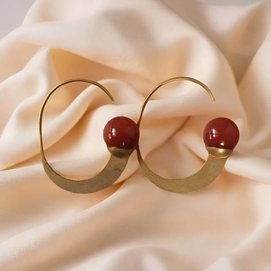Gold Hoop earrings - Jewelslane