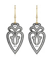 Gold & silver Victorian style earring - Jewelslane