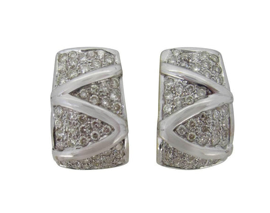 Diamond Half Bali Earring - Jewelslane