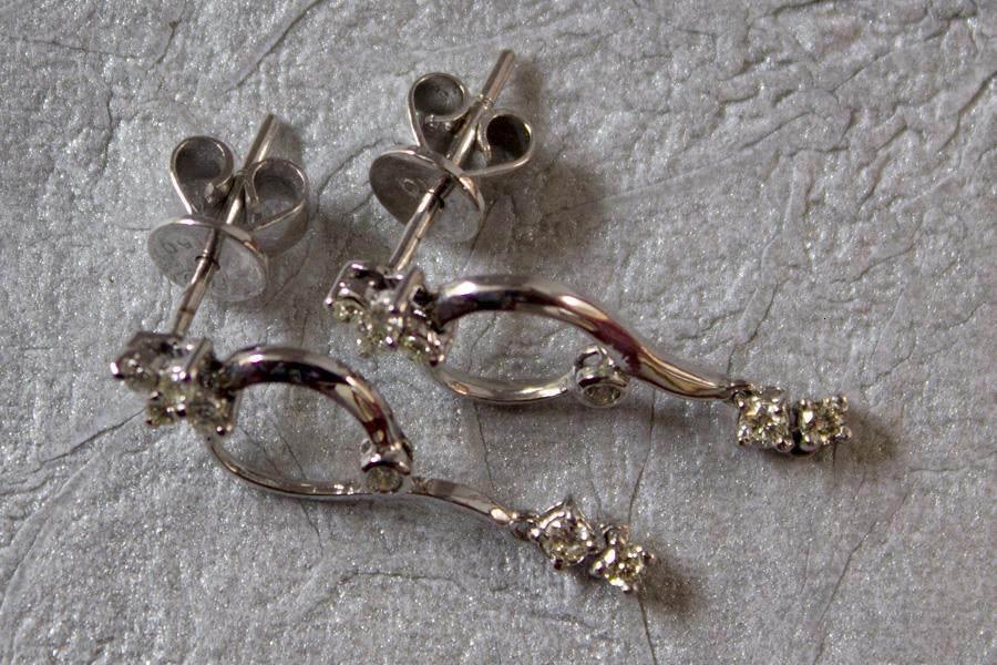 Fancy Delicate Diamond Earrings - Jewelslane