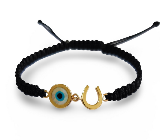 Evil Eye and Horse Shoe Bracelet