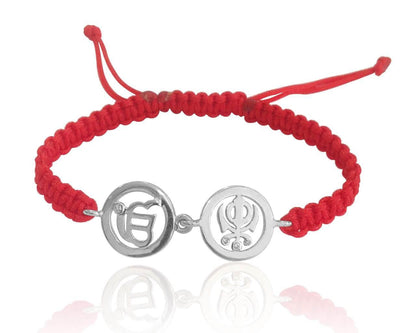 Ik Onkar & Khanda Silver Bracelet - Jewelslane