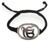 Ik Onkaar Bracelet in Silver with Diamond - Jewelslane