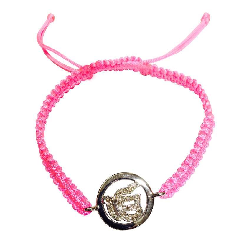 Ik Onkaar Bracelet Diamond in Silver - Jewelslane