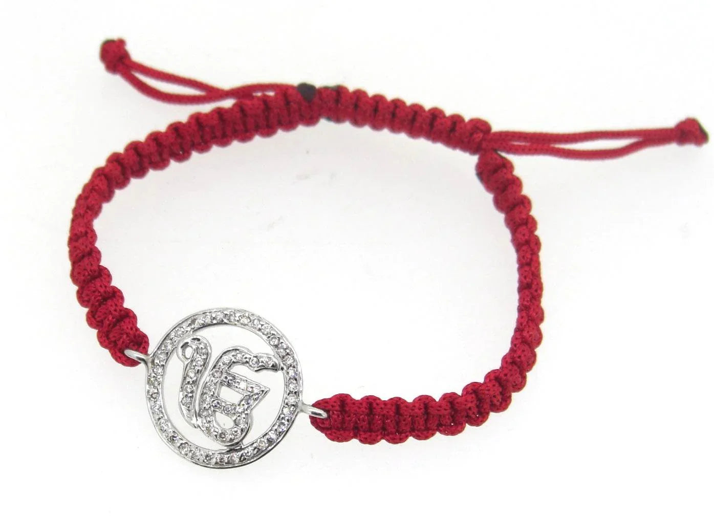 Ik Onkaar Full Diamond Bracelet - Jewelslane