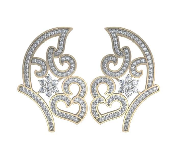 Imposing Diamond Earrings - Jewelslane