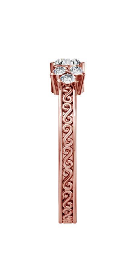 Intricate Solitaire Diamond Ring - Jewelslane