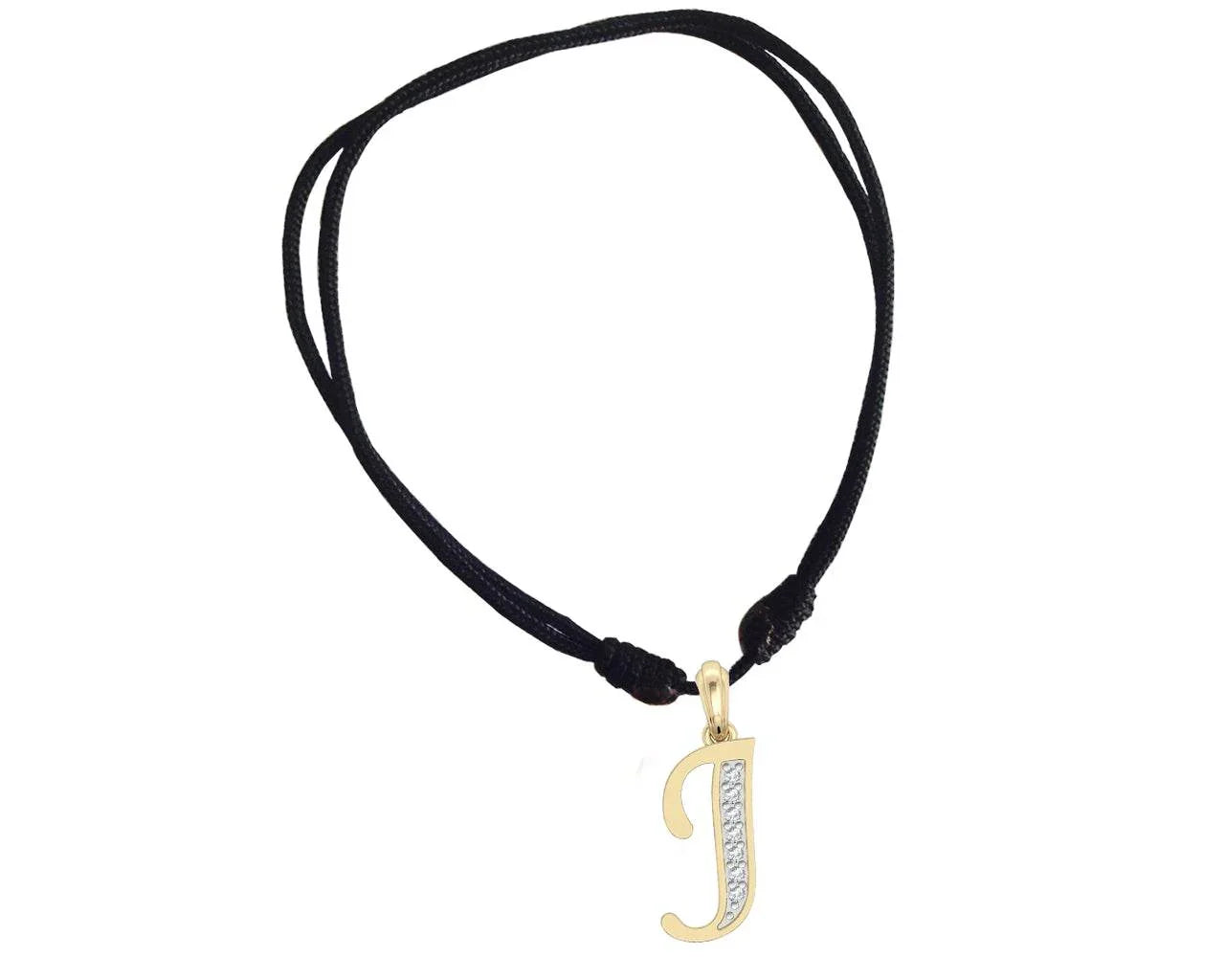 Gold Alphabet J charm - Jewelslane