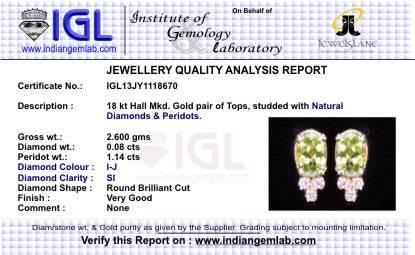 Peridot Earring - Jewelslane