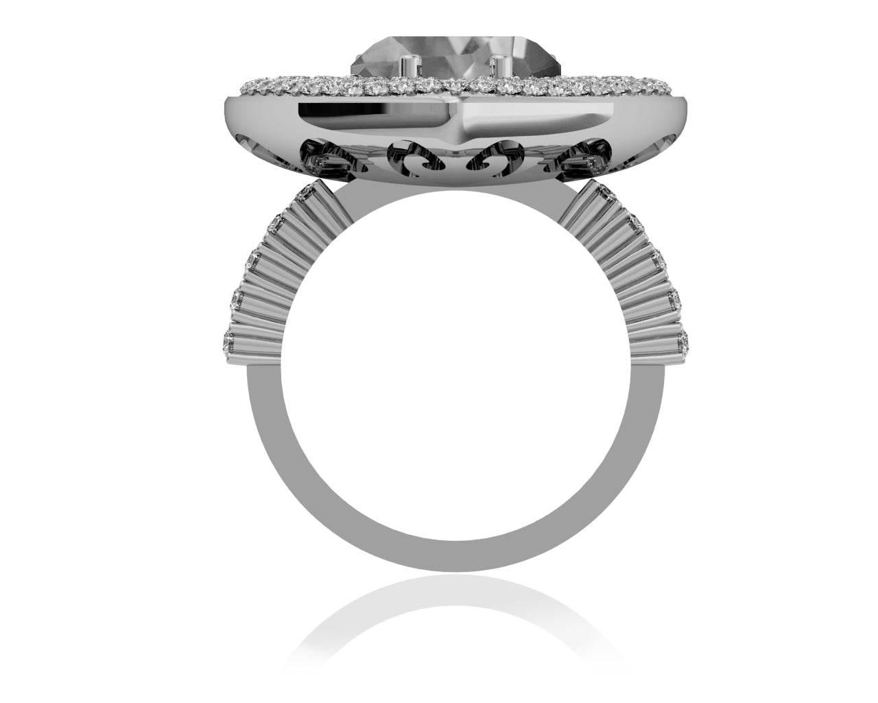 Juliet Golden Topaz Heart Ring - Jewelslane