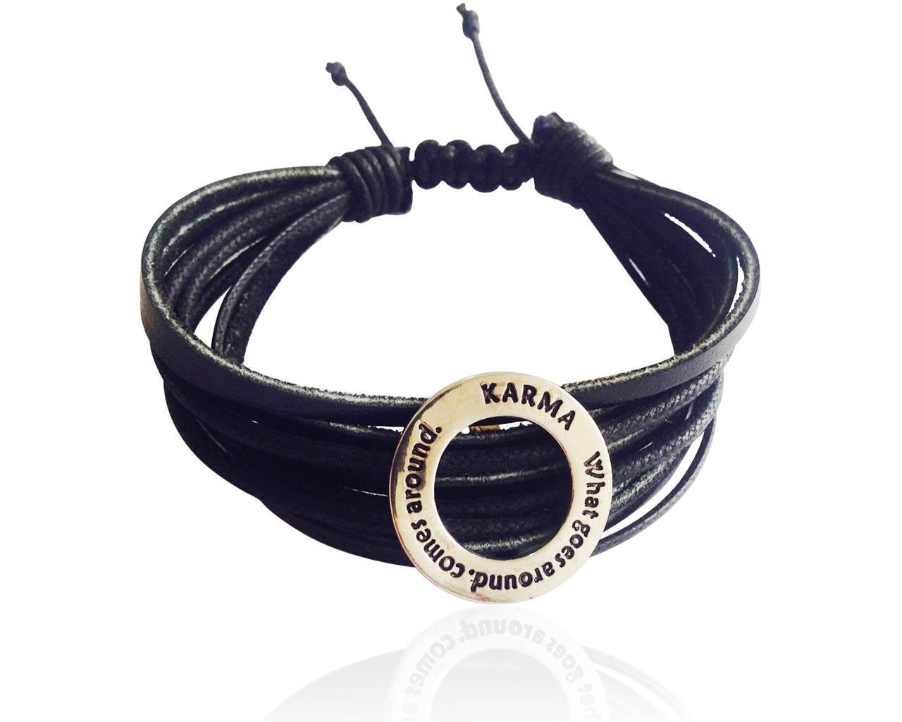 KARMA silver Bracelet for Men - Jewelslane