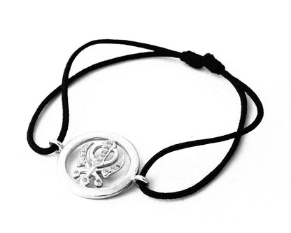 Khanda Inside Diamond Bracelet - Jewelslane