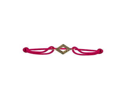 Kite charm bracelet in gold with diamonds - Jewelslane