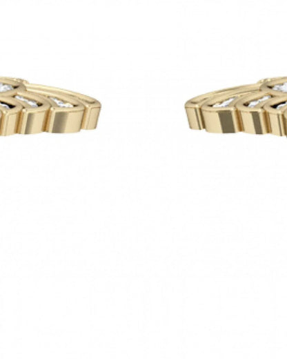 Leaf Earring with Diamonds - Jewelslane