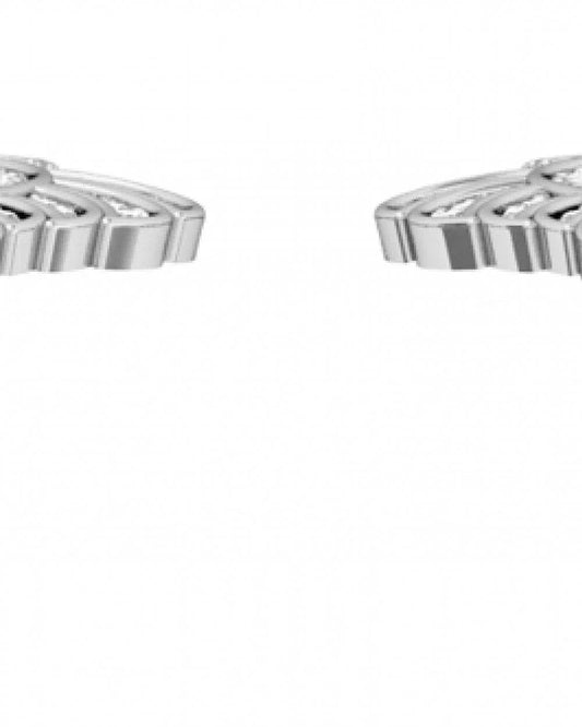 Leaf Earring with Diamonds - Jewelslane