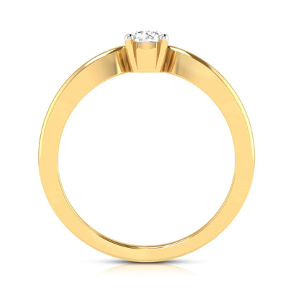 Leia diamond ring in 14k Gold - Jewelslane