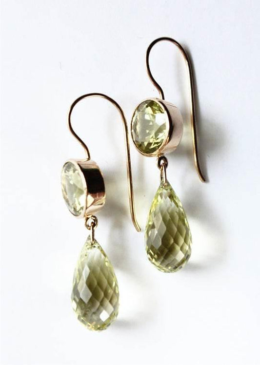 Lemon Citrine Earring - Jewelslane