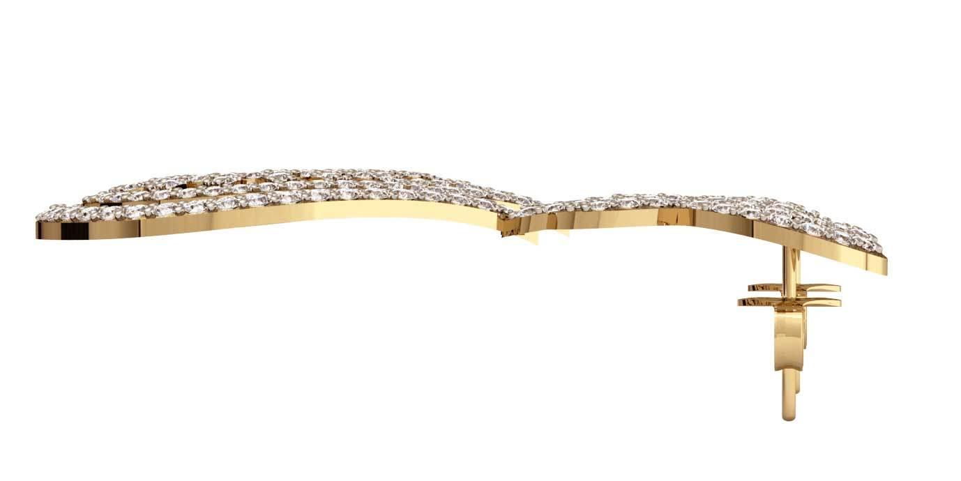 Long Diamond Wedding Earrings - Jewelslane