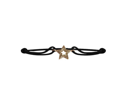 Valentines Star bracelet in gold with diamonds - Jewelslane