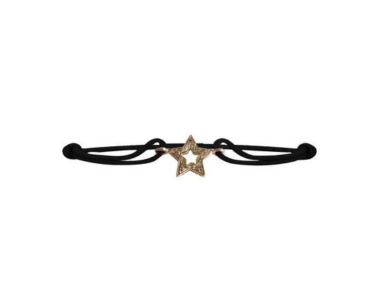 Valentines Star bracelet in gold with diamonds - Jewelslane