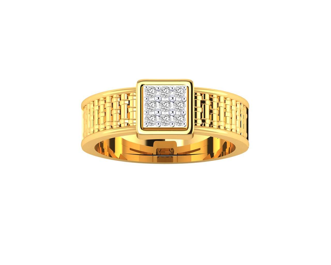Matt Diamond Engagement Ring for Men - Jewelslane