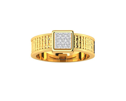 Matt Diamond Engagement Ring for Men - Jewelslane