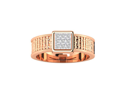 Matt Diamond Engagement Ring for Men - Jewelslane