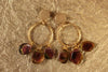 Gold Hoop Earrings with Tourmaline - Jewelslane