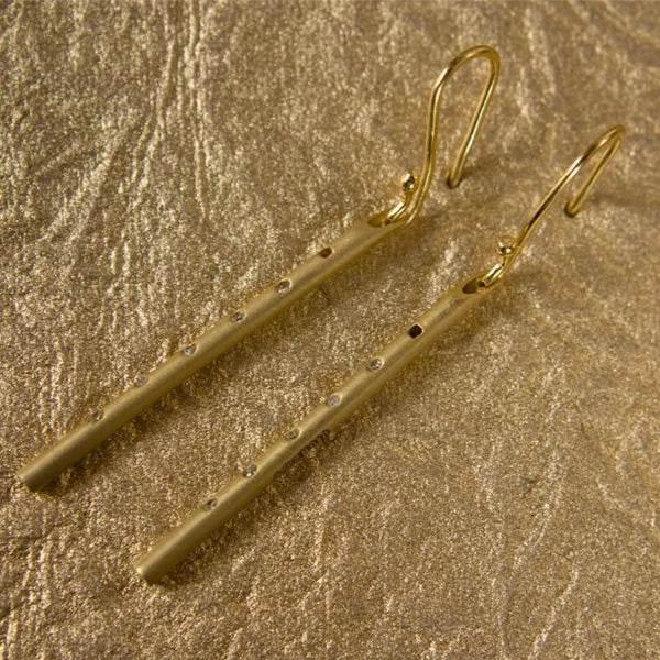 Gold Earring Flutes - Jewelslane