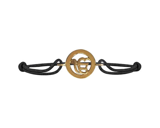 New Born Baby Ik Onkar Bracelet Nazaria in 14k gold - Jewelslane