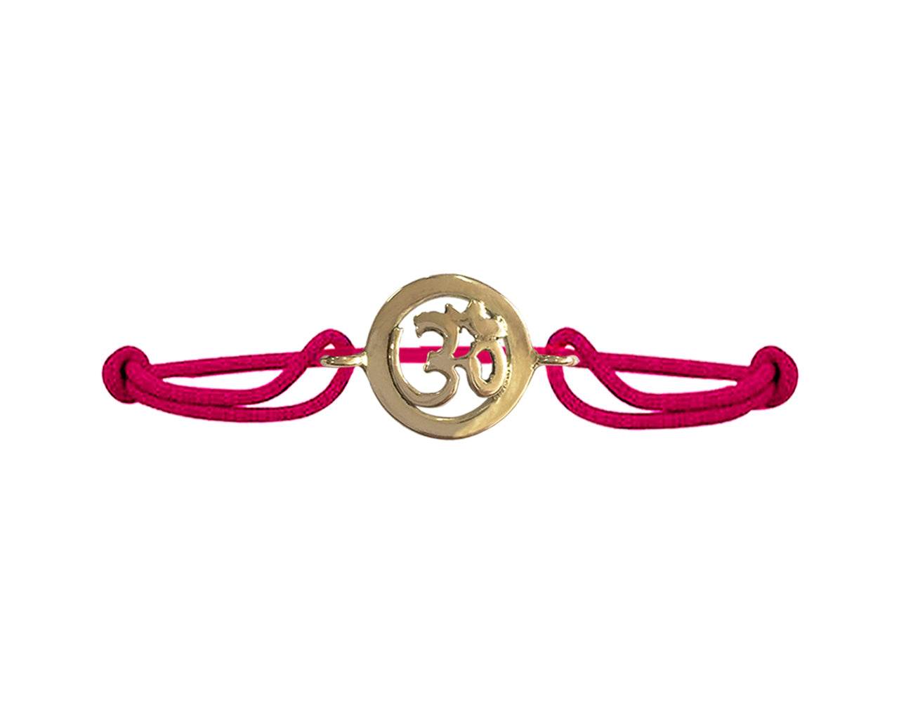 New Born Baby Om bracelet in gold - Jewelslane