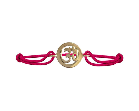 New Born Baby Om bracelet in gold - Jewelslane