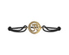 New Born Baby Om bracelet in gold - Jewelslane