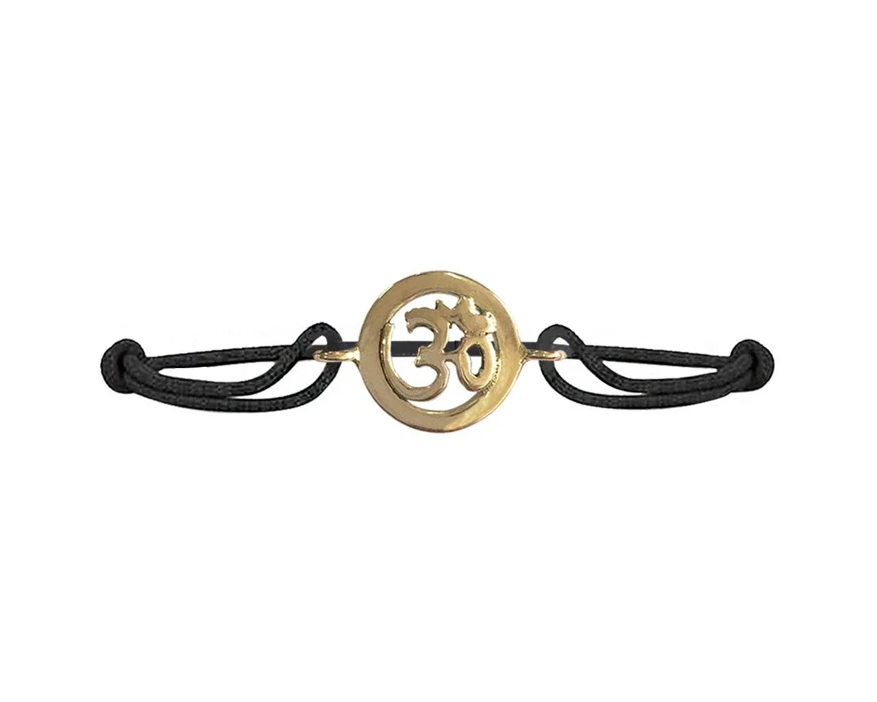 New Born Baby Om bracelet in gold - Jewelslane