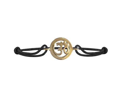 New Born Baby Om bracelet in gold - Jewelslane