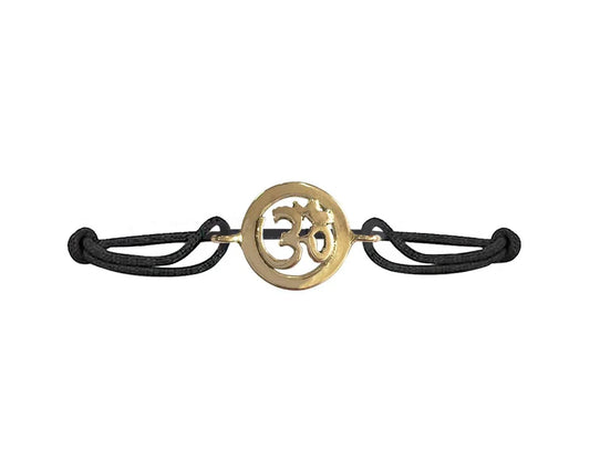New Born Baby Om bracelet in gold - Jewelslane