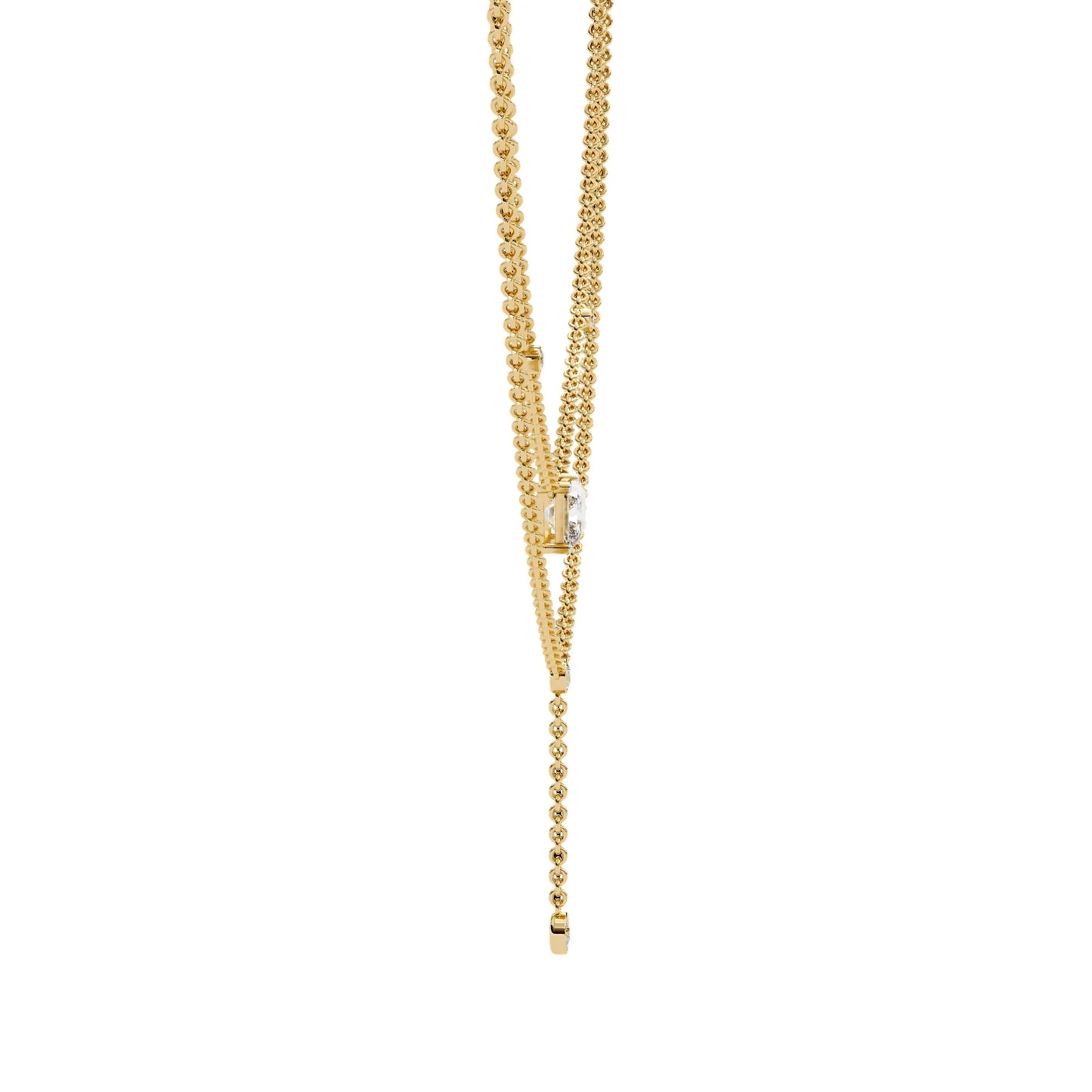 Nina Radiant Cut Lab Grown Solitaire Diamond Necklace - Jewelslane