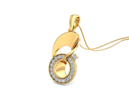 Olivia Diamond Pendant in Gold - Jewelslane