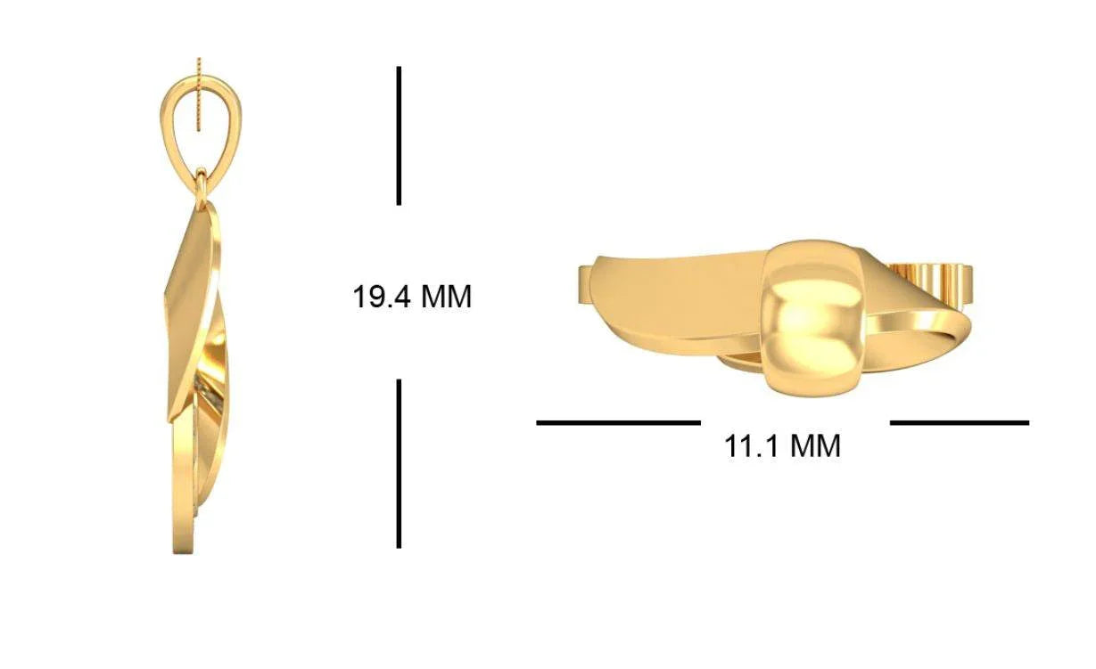 Olivia Diamond Pendant in Gold - Jewelslane