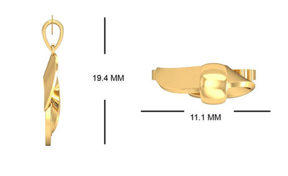 Olivia Diamond Pendant in Gold - Jewelslane