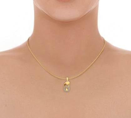 Olivia Diamond Pendant in Gold - Jewelslane