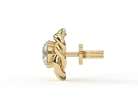 Olivia Diamond Earring in 14k Gold - Jewelslane