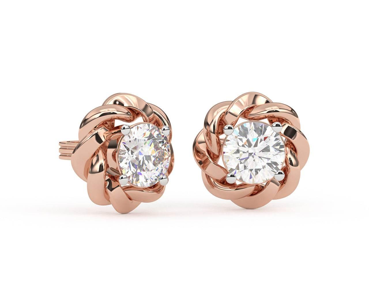 Olivia Diamond Earring in 14k Gold - Jewelslane