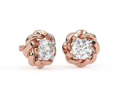 Olivia Diamond Earring in 14k Gold - Jewelslane