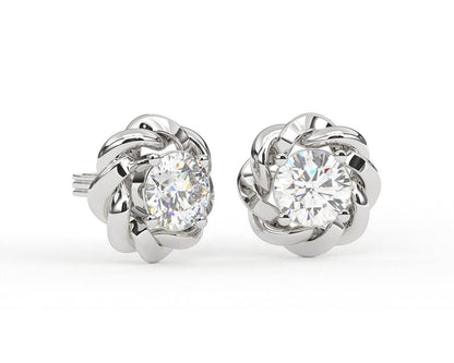 Olivia Diamond Earring in 14k Gold - Jewelslane