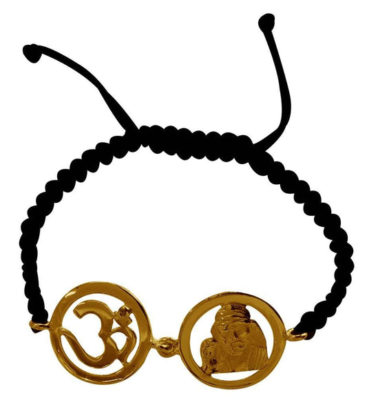 Om & Sai Bracelet in Gold - Jewelslane
