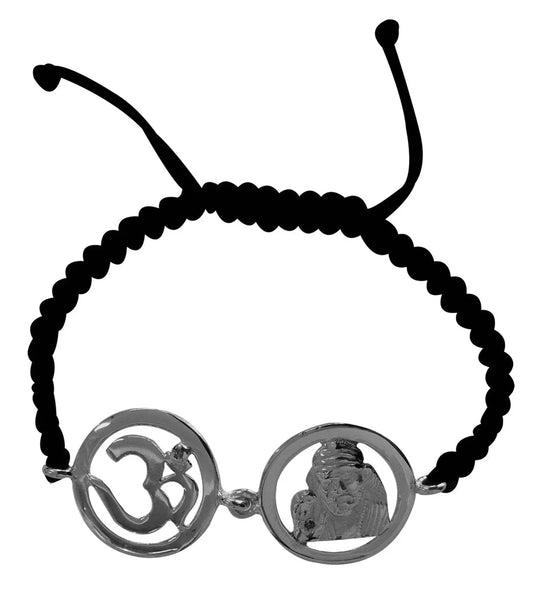 Om & Sai Bracelet in silver - Jewelslane
